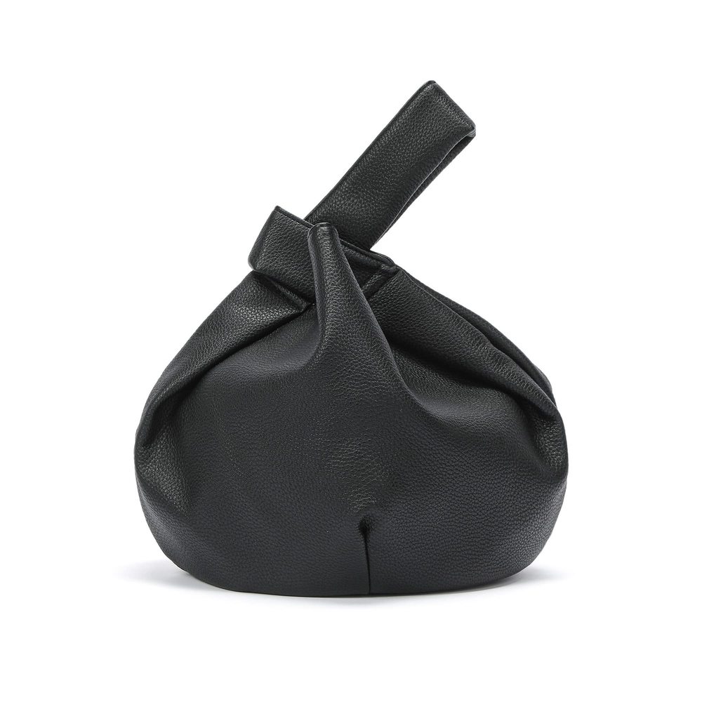 Small Tote Bag Soft Leather Top Handle Bag Wristlet Knot :^)